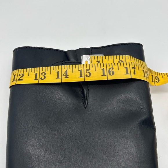 Michael Kors Crosby Moto Boots Black Leather Biker Boots Size 10 M New With Box - Picture 9 of 10